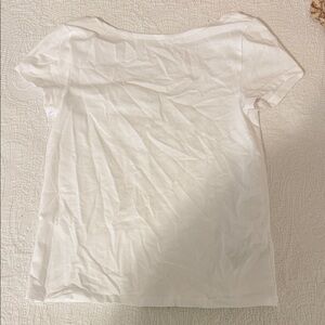 Gap Scoop Back White T-Shirt